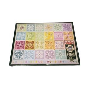 Cobble Hill Star Quilt Seasons 1000 Piece Puzzle‎ Poster Included